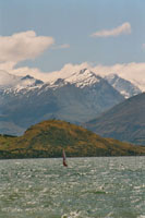 Surfer auf dem Lake Wanaka